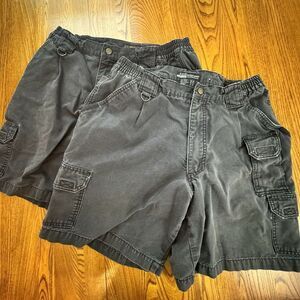 Lot 2 - 5.11 Tactical‎ Navy Blue Cargo Utility Canvas Rip Stop 9" Shorts Size 34